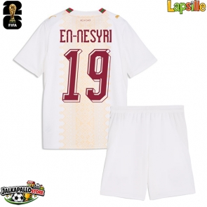 Marokko Youssef En-Nesyri #19 Vieraspaita Lapsille MM-kisat 2026 Lyhythihainen (+ shortsit)